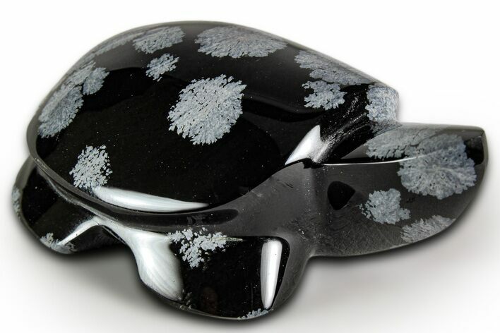 Polished Snowflake Obsidian Turtle - California #331608